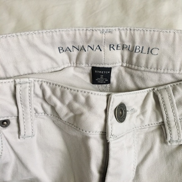 Banana Republic pale dove gray skinny chino pants - Picture 3 of 5
